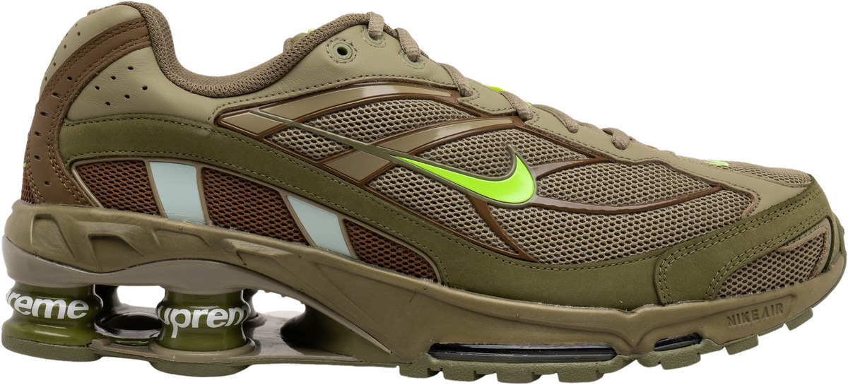 Nike Supreme x Shox Ride 2 Neutral Olive for Sale | Authenticity