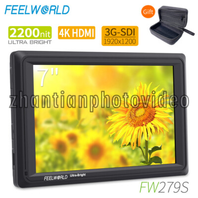 Feelworld FW279S 7'' IPS 2200nit Field Monitor 3G-SDI 4K HDMI for