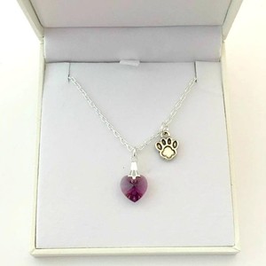 dog birthstone necklace