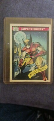  PRISTINE 1990 MARVEL UNIVERSE WOLVERINE RARE THE HOLY GRAIL! IN MARVEL TRADING 