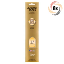8x Packs Gonesh Incense Sticks #2 Perfumes Of Oil & Spices ( 20 Sticks ) 