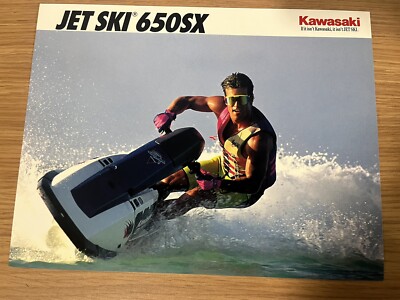 1992 Kawasaki Jet Ski 650SX dealer advertisement brochure | eBay
