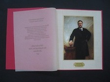 1972 Richard Nixon Christmas Limited Edition Teddy Roosevelt Gift Print to Staff