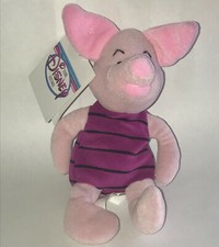 8" PIGLET PIG Pooh bear friend Mini bean bag plush toy doll DISNEY STORE NWT