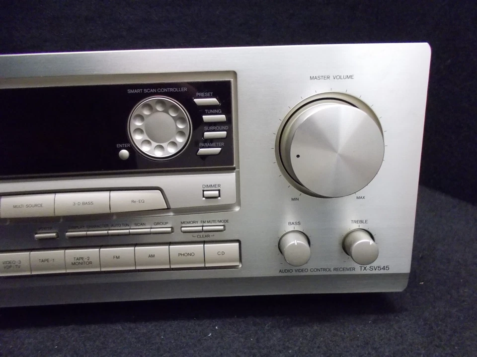 Onkyo TX-SV545, A / V-Receiver, mit Fernbedienung und Bedienheft, silber. #L-229 - Bild 3 von 4