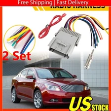 For 2003-07 Chevrolet Silverado Car Stereo Radio Wiring Harness Plug Set of 2