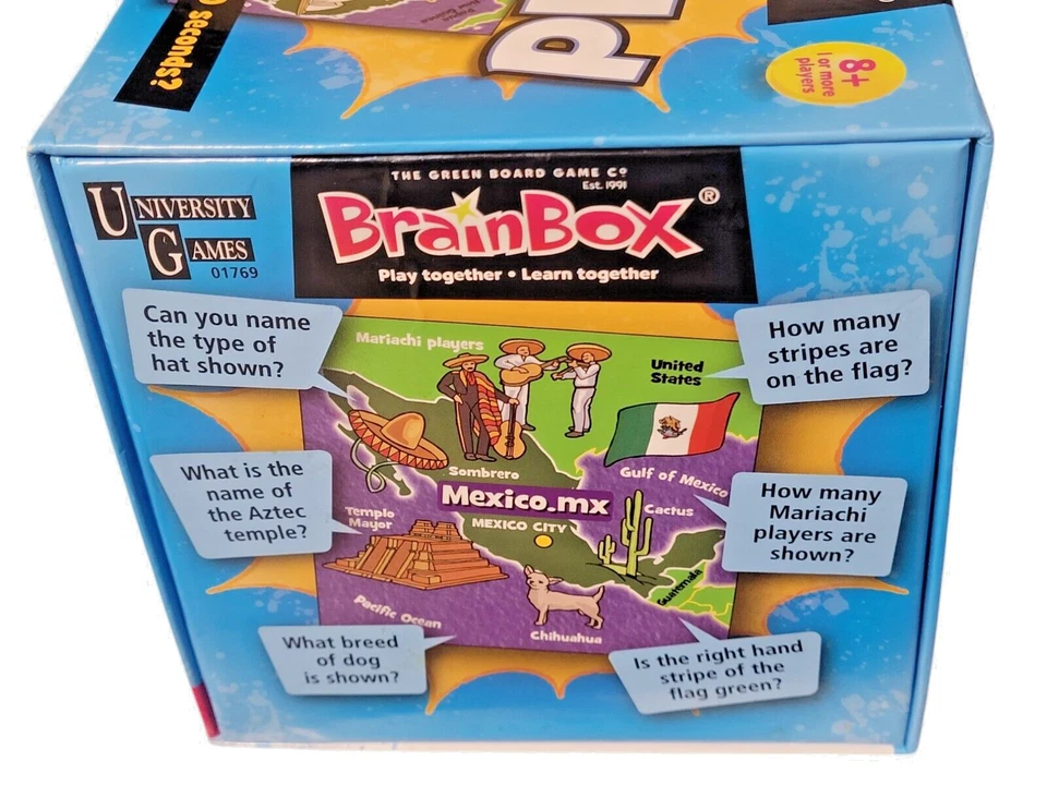 BrainBox The World - 10 Minute Brain Challenge - Memory Game - Open Box Mint - Image 2 of 4