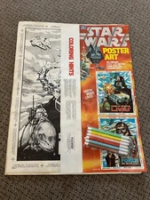 Vintage 1978 Star Wars Craft Master Art Poster Set Chewbacca Vader w/...