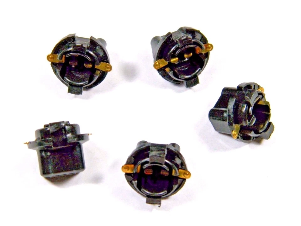 67-89 GM 5/8" Dash Bulb Sockets For #194 Bulbs (Qty-5) #5-GM Foto 2 de 2