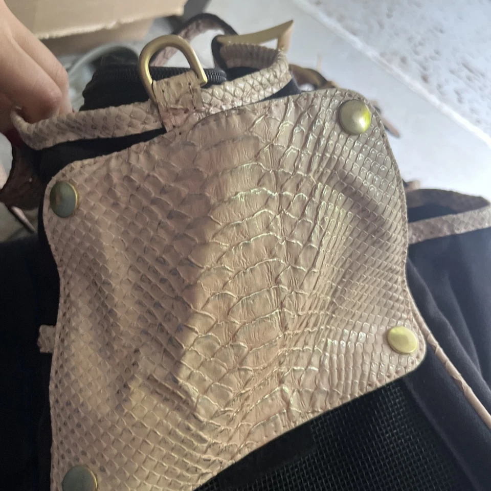 Petote Dog Cat Bag Carrier Large Snake Leather - Image 3 of 4