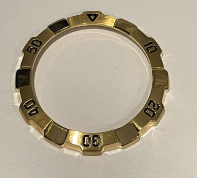 yel×BK⭐︎sn9ページ NOS Genuine Seiko Yellow Gold Color Rotating Bezel Part 8601-3191