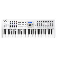 Arturia Keylab 61 Mkii White Midi Controller Keyboard W/ 16 Performance Pads