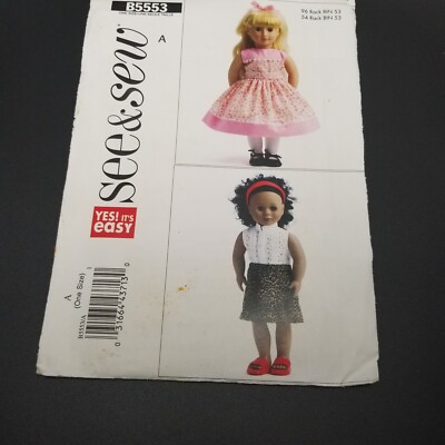 See & Sew B5553 18'' Doll Clothes