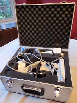 AmScope Illuminator Microscope in original case, with slide set