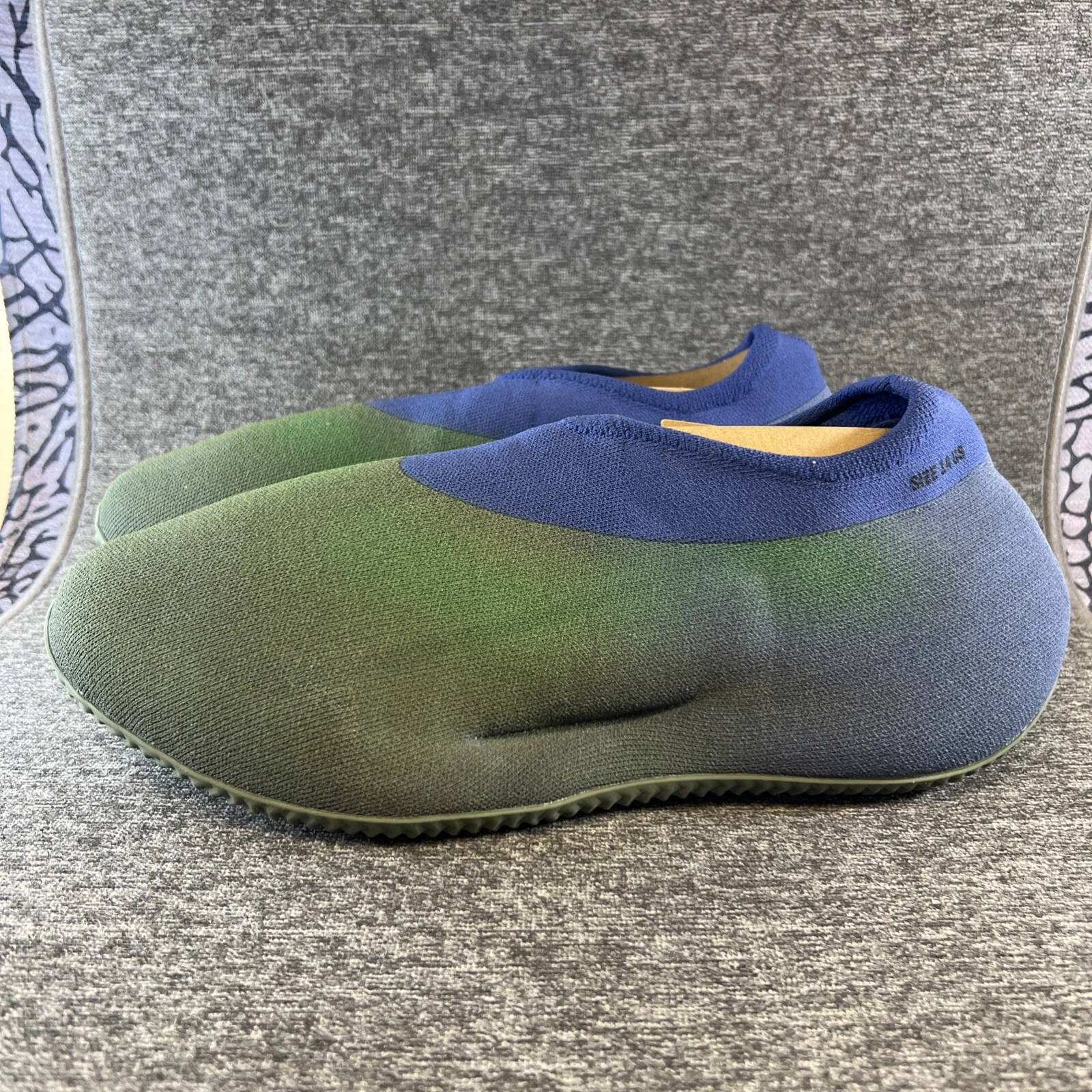 Taglia 14 Adidas Yeezy Maglia Rnr Bassa Sbiadita Verde Azzurro Blu