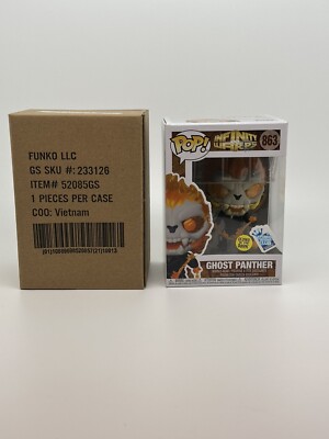 Funko PoP! Marvel Infinity Warps Ghost Panther Glow In the Dark Gamestop Exclusi