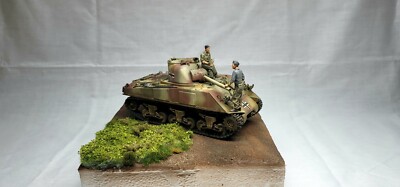 Cyberhobby 1/35 Beutpanzer M4A2 75 With Alpine Miniatures German Summer Tank...
