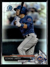 Desmond Lindsay - 2017 Bowman Draft Chrome Refractor #BDC-142 New York Mets