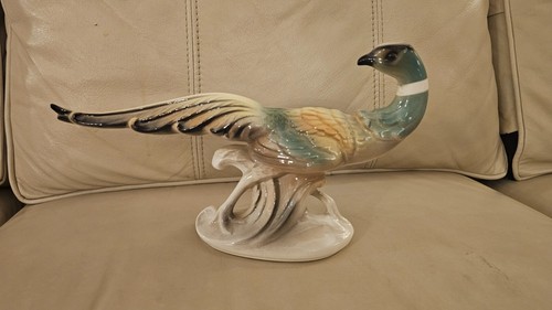 Vintage Mid Century Ceramic Royal Copley Spaulding Ring Neck Pheasant 12.5" x 7"