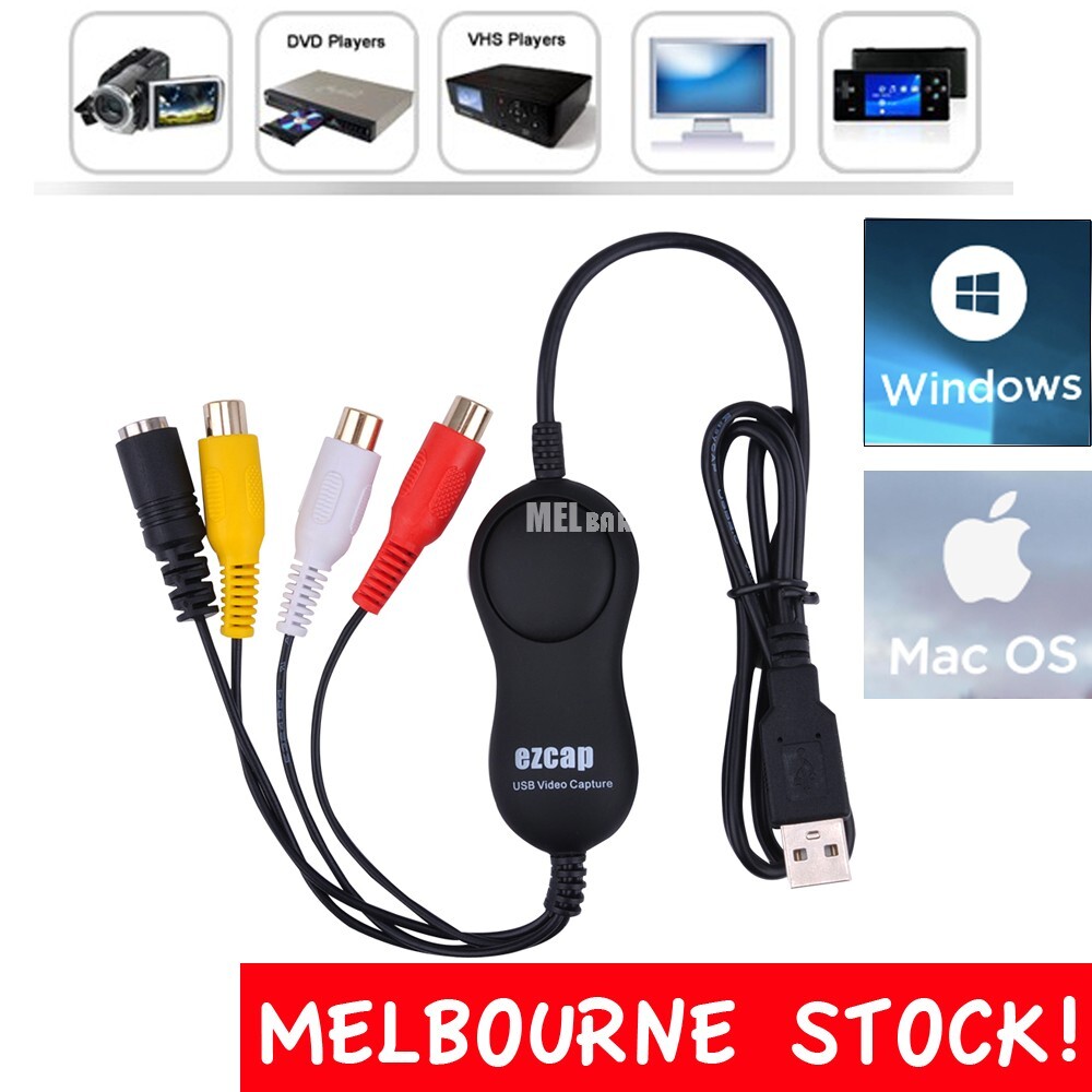 EZCap USB Audio Video Capture Analog Video Recording XBOX PS3 VHS