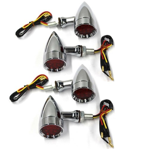 4x Motorcycle LED Turn Signal Lights For Honda VTX 1300C 1300 VTX1800C
