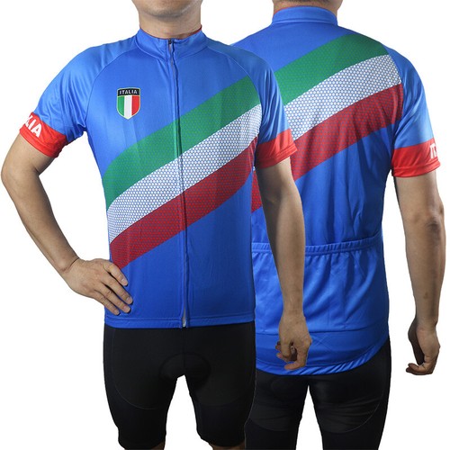 2014 Abbigliamento Ciclismo Giro d'Italia Blu Manica Corta e Salopette