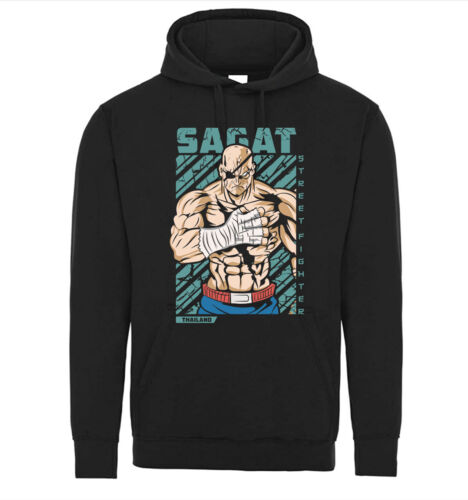 Street Fighter Sagat Video Martial Arts Gaming Hoodie Sweater - Picture 1 of 4