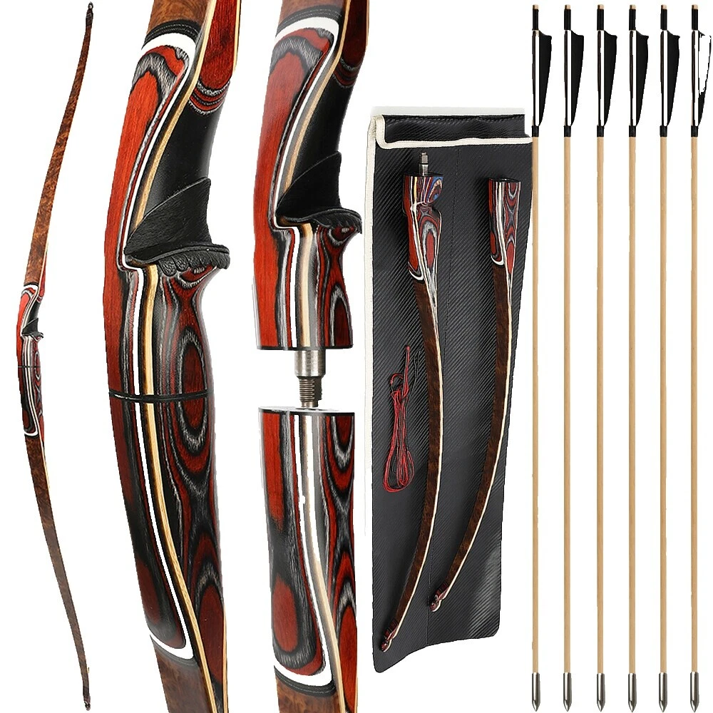 Длинные луки для стрельбы для правой руки коричневые