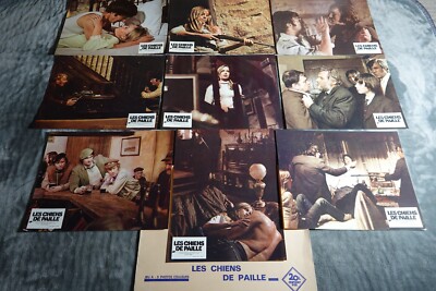 LES CHIEN DE PAILLE Straw Dogs Sam Peckinpah Dustin Hoffman 18 Lobbykarten 1971
