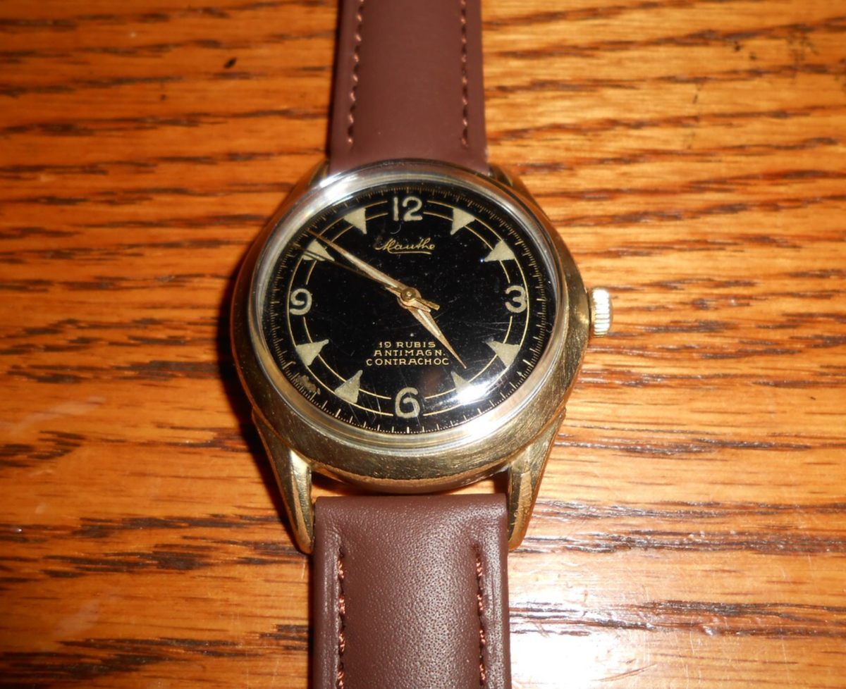 Vintage 1950's Mauthe VW 100000km Volkswagen Commemorative Watch