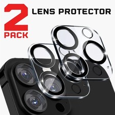 2 Pack Lens Cover Protector For iPhone 17 16 15 14 13 Air Pro Max Tempered Glass