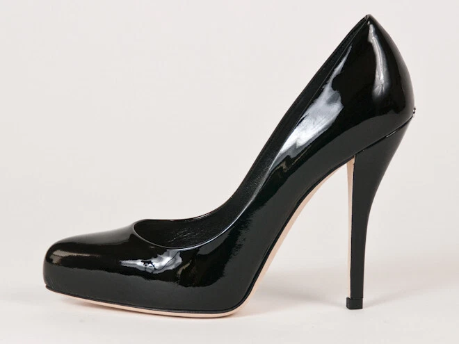 Escarpins Christian Dior en cuir verni noir neufs taille EU 38,5 US 8,5