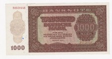 1000,- Mark der DDR 1948 Rosenberg 347 Serie B