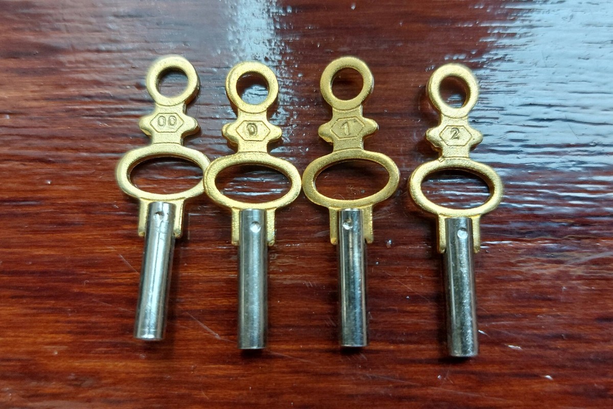 Lot De 2 Clés De Montre Gousset Anciennes à Motif Coq – Pour Collection Ou Remontage Mécanique – Neuf Sans étiquette