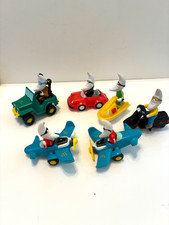 Vintage McDonalds Mac Tonight Moon Man Guy 1988 Toy Lot 6 Boat, Jeep, Motorcycle