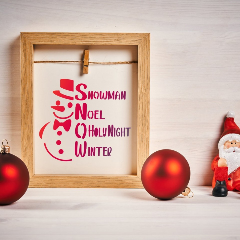 16 Sheets Crafting Supplies Holiday Stencils Creative Painting Drawing ...