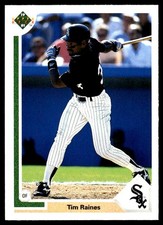 Tim Raines 1991 Upper Deck #773 White Sox MLB READ FREE SHIPPING AutographDen