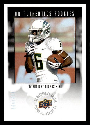 2014 UPPER DECK DE'ANTHONY THOMAS UA-47 AUTHENTICS ROOKIES 44/430 OREGON DUCKS