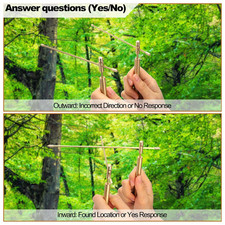 2 Pcs Copper Dowsing Rod Upgraded Flexible Divining Rods Rotation Tool Solid Box