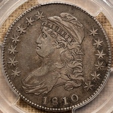 1810 O.101 Capped Bust half dollar, PCGS VF35, sweet original DavidKahnRareCoins