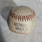 1968 BALTIMORE ORIOLES Team Autographed Baseball 30 Signatures