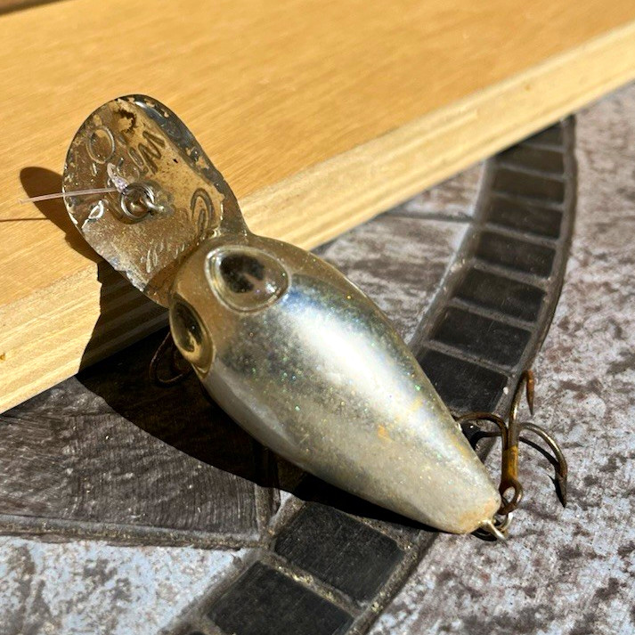 Vintage Cotton Cordell Wiggle O Crankbait Fishing Lure
