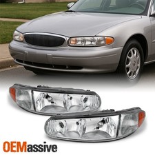 Fit 97-05 Buick Century/Regal Replacement Headlights Headlamps L+R 1997-2005