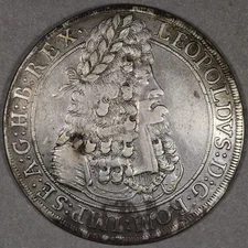 1695 Austria Leopold I Silver Thaler DAV-3245