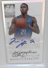 2012-13 Elite Series Aspirations Die-Cut 6/79 Maurice Harkless #27 Auto h3a