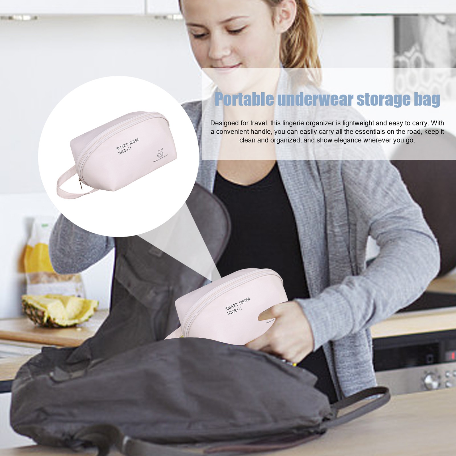 Bra Organizer Bag Portable Packing Organizer Multifunctional Travel Bag reliable