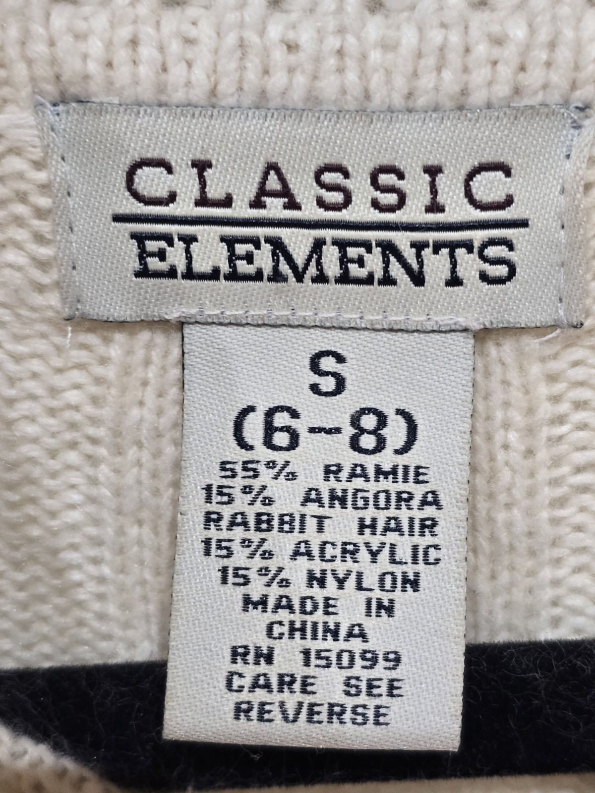 Classic Elements Angora Blend Mock Turtleneck Swe… - image 2