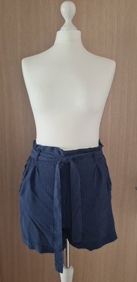 * FRESH MADE * Damen Sommer Shorts Gr. S oder 34/36 Blau Gemustert Top!