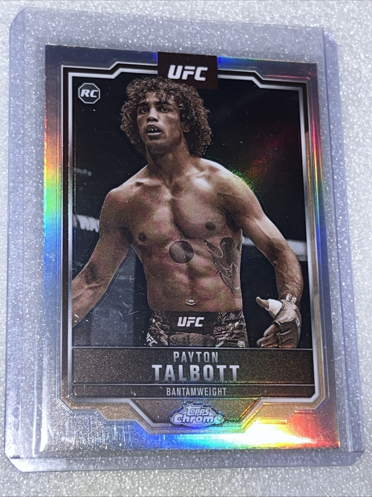 2025 Topps Chrome UFC Payton Talbott #141 Negative Refractor (RC) SuperClean!!!