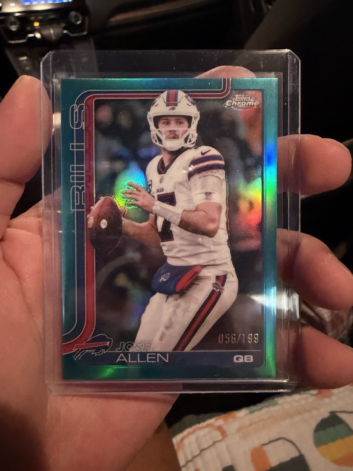 2025 Topps Chrome Josh Allen Aqua Refractor /199